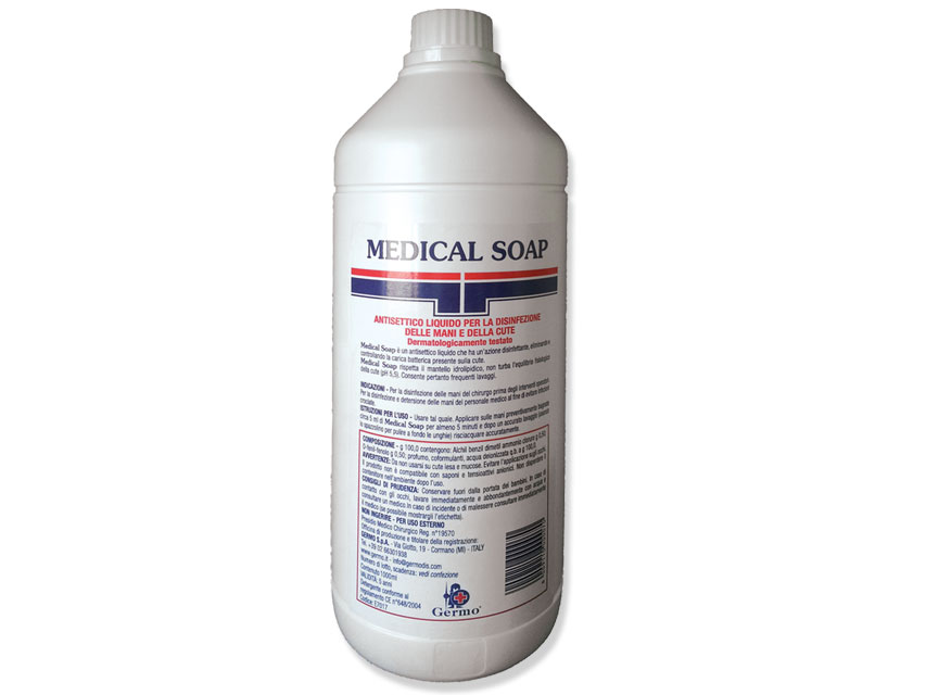 Medical Soap Sapone Disinfettante, Flacone Da 1 Litro