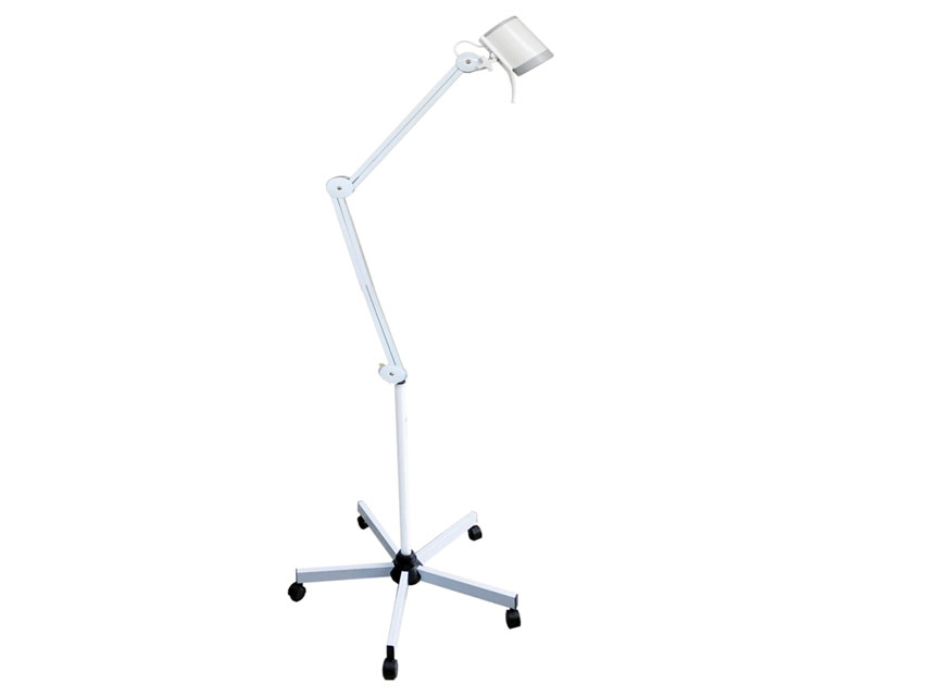 Lampada Hyridia A 7 Led Con Braccio A Pantografo - Su Carrello