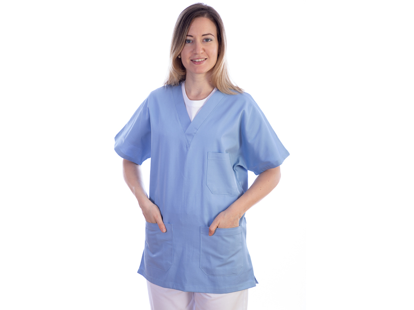 CASACCA - cotone/poliestere - unisex - taglia S azzurra