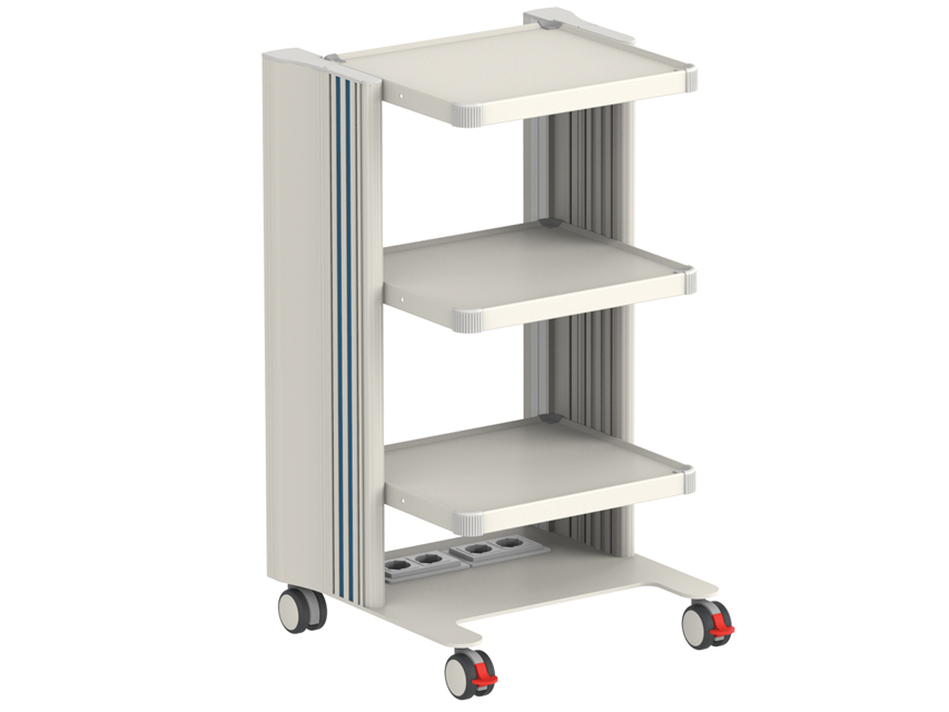 CARRELLO EASY POWER - 3 ripiani 40x36 cm + base