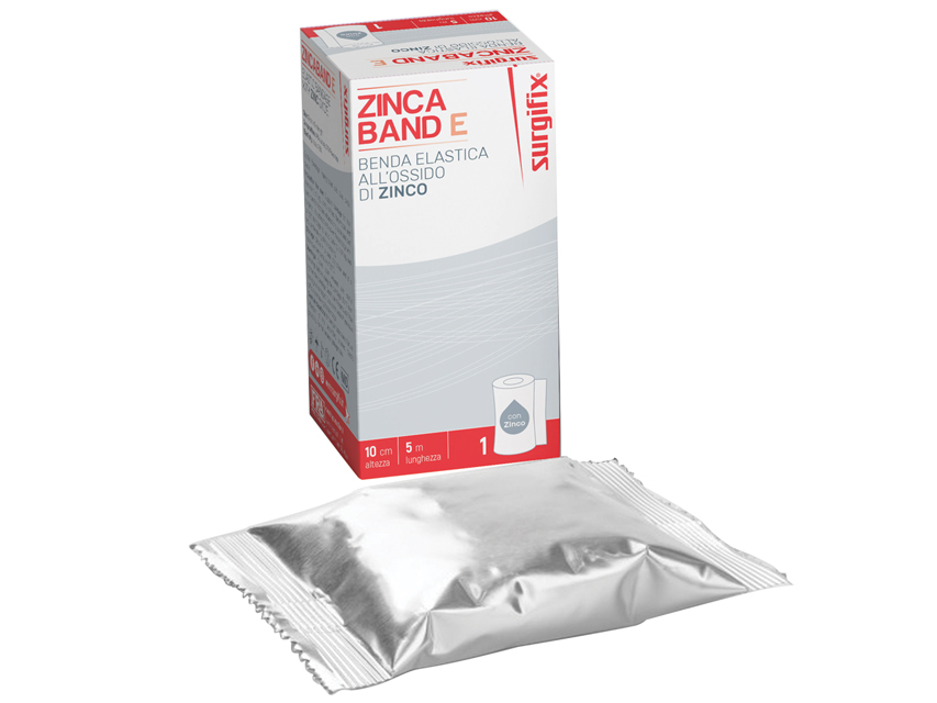 BENDA ELASTICA ALL'OSSIDO DI ZINCO 10 cm x 5 m