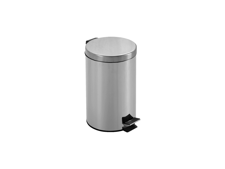 CESTINO RIFIUTI INOX AISI 410 12 litri con pedale