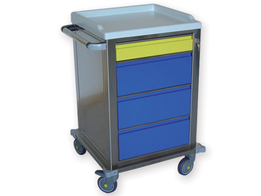 CARRELLO MODULARE INOX - 1+3 cassetti