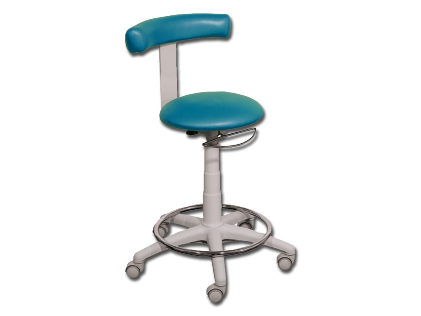 SGABELLO - azzurro metallizzato