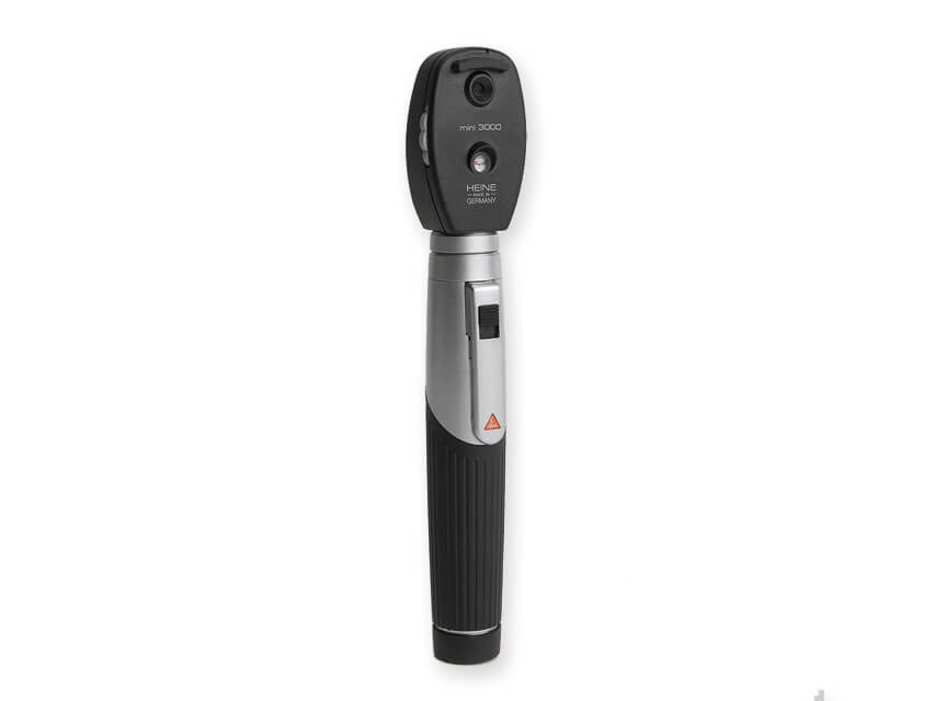 OFTALMOSCOPIO HEINE MINI 3000 A F.O. - manico ricaricabile - nero